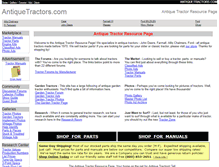 Tablet Screenshot of antiquetractors.com